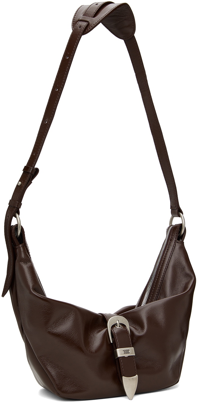 Marge Sherwood Brown Belted Medium Bag