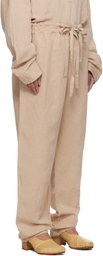 CASEY CASEY Beige Denmark Trousers