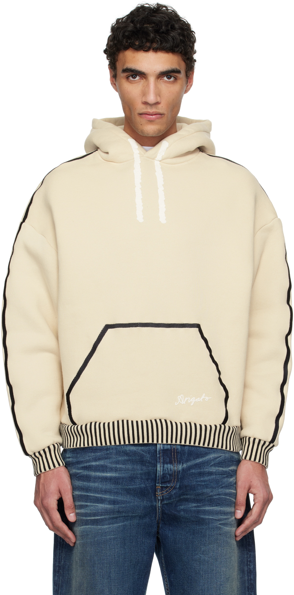 Axel Arigato Gray Link Zip-Up Hoodie Axel Arigato