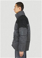 Canvas Puffer Jacket in Black