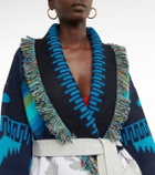 Alanui Arctic Icon jacquard cashmere cardigan