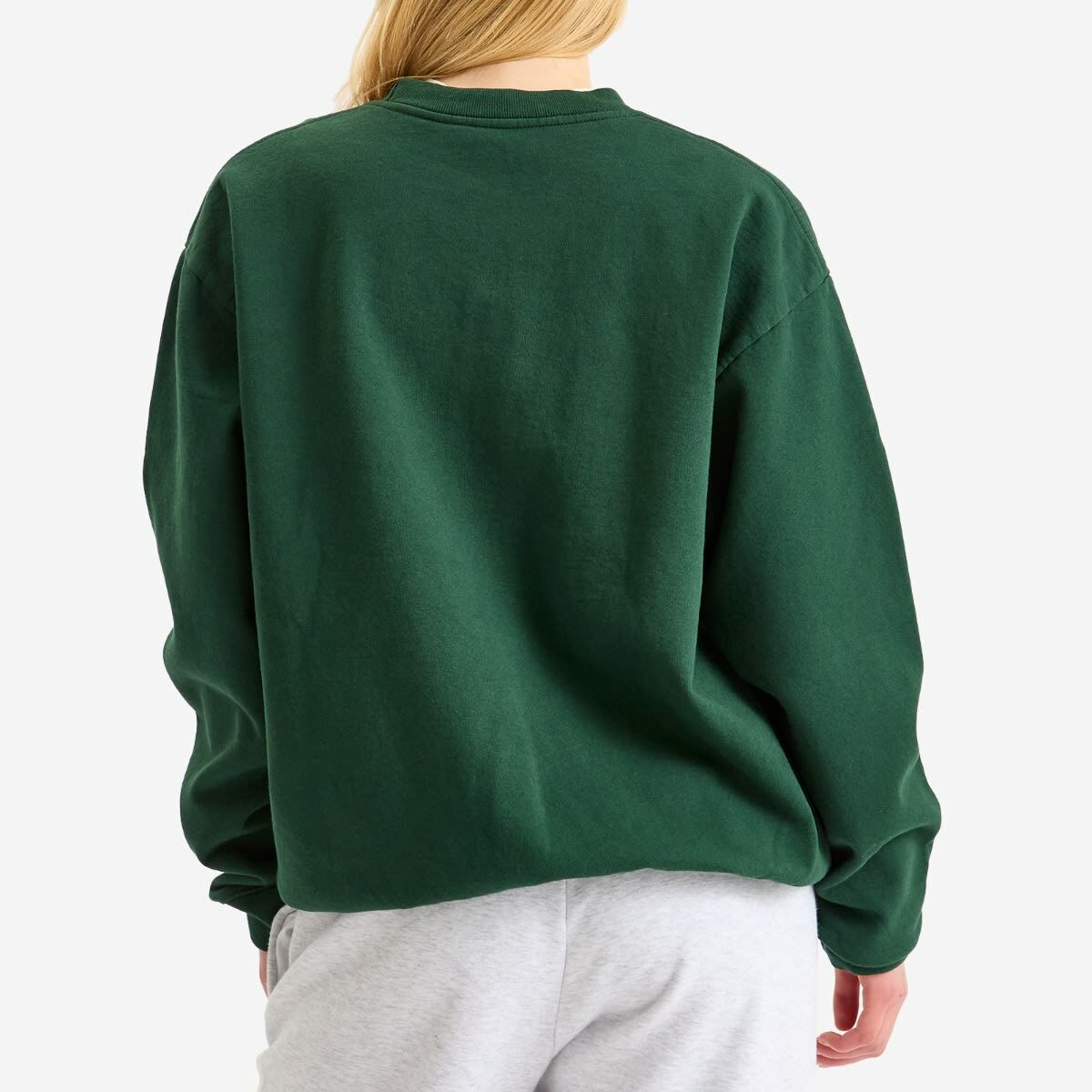 Sporty & Rich Women's NY94 Crew Sweatshirt in Forest