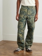 Carhartt WIP - Single Knee Straight-Leg Camouflage-Print Organic Cotton-Canvas Trousers - Green