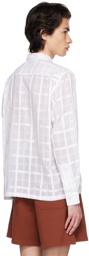 Bode White Plaid Shirt