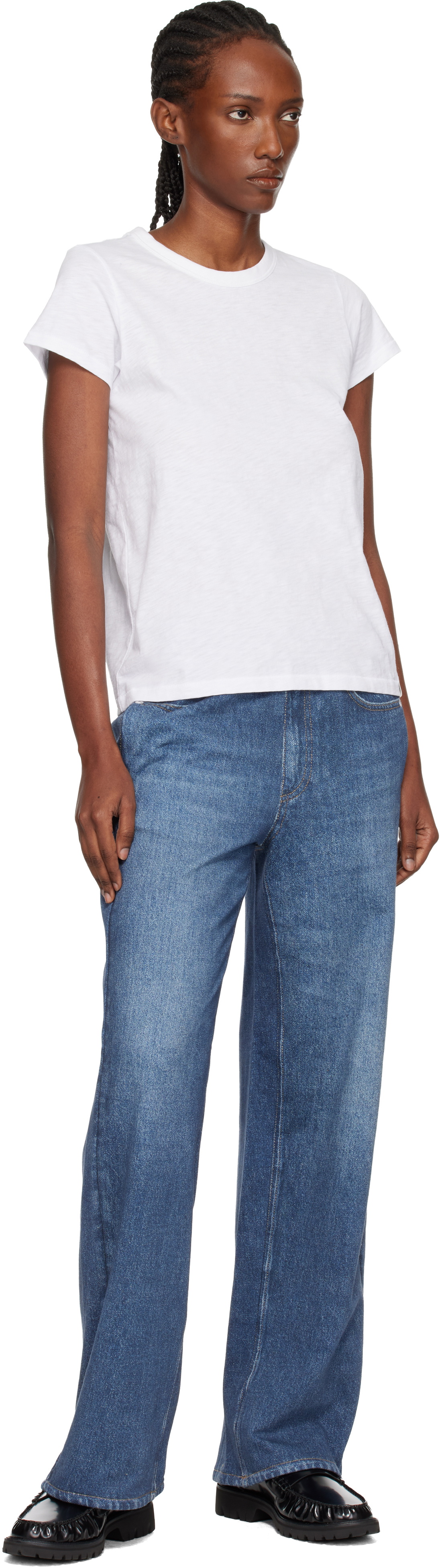rag & bone White 'The Slub' T-shirt