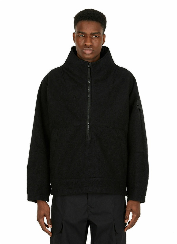 Photo: Compass Patch Hooded Jacket in Black