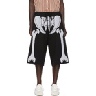 Loewe Black and White William De Morgan Skeleton Shorts