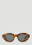 Cocca Spotted Havana Sunglasses in Brown