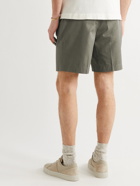 MR P. - Pleated Cotton-Twill Shorts - Green