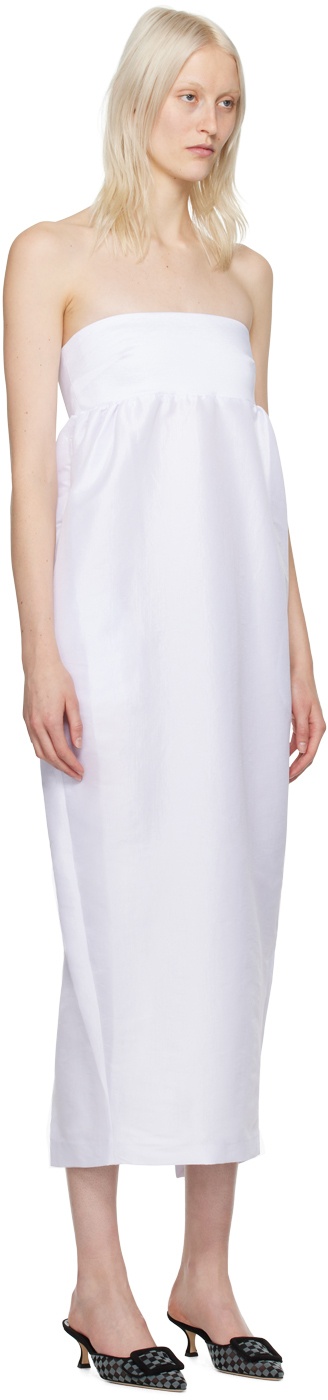 Kika Vargas SSENSE Exclusive White Rosetta Maxi Dress Kika Vargas