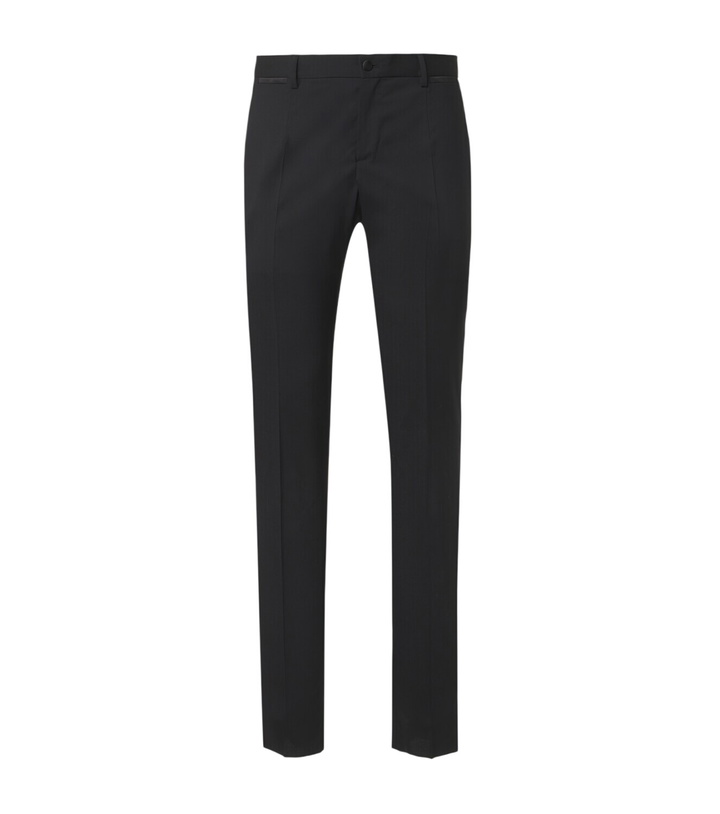 Photo: Dolce&Gabbana Wool and silk-blend tuxedo pants