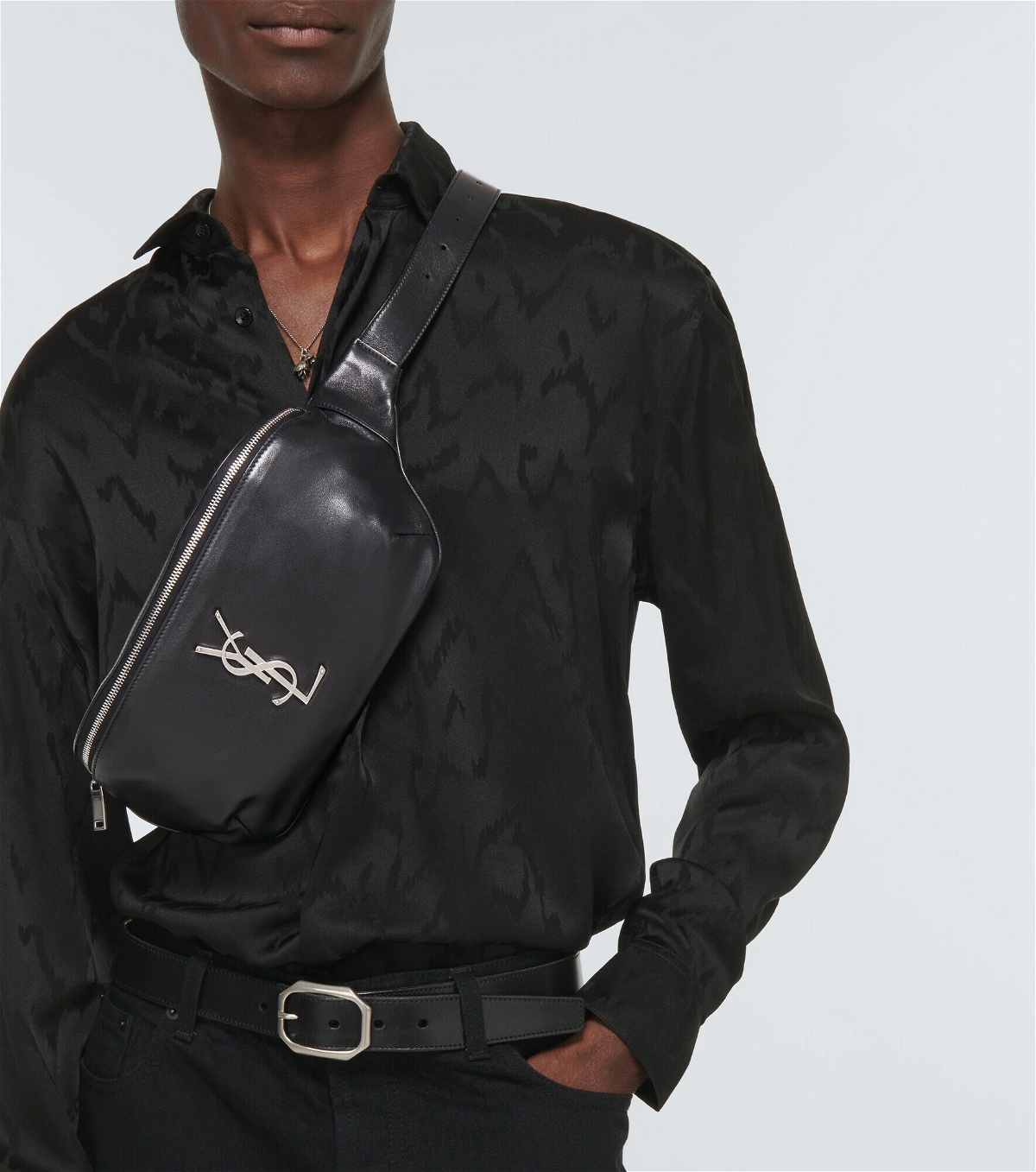 Ysl Leather Belt Bag