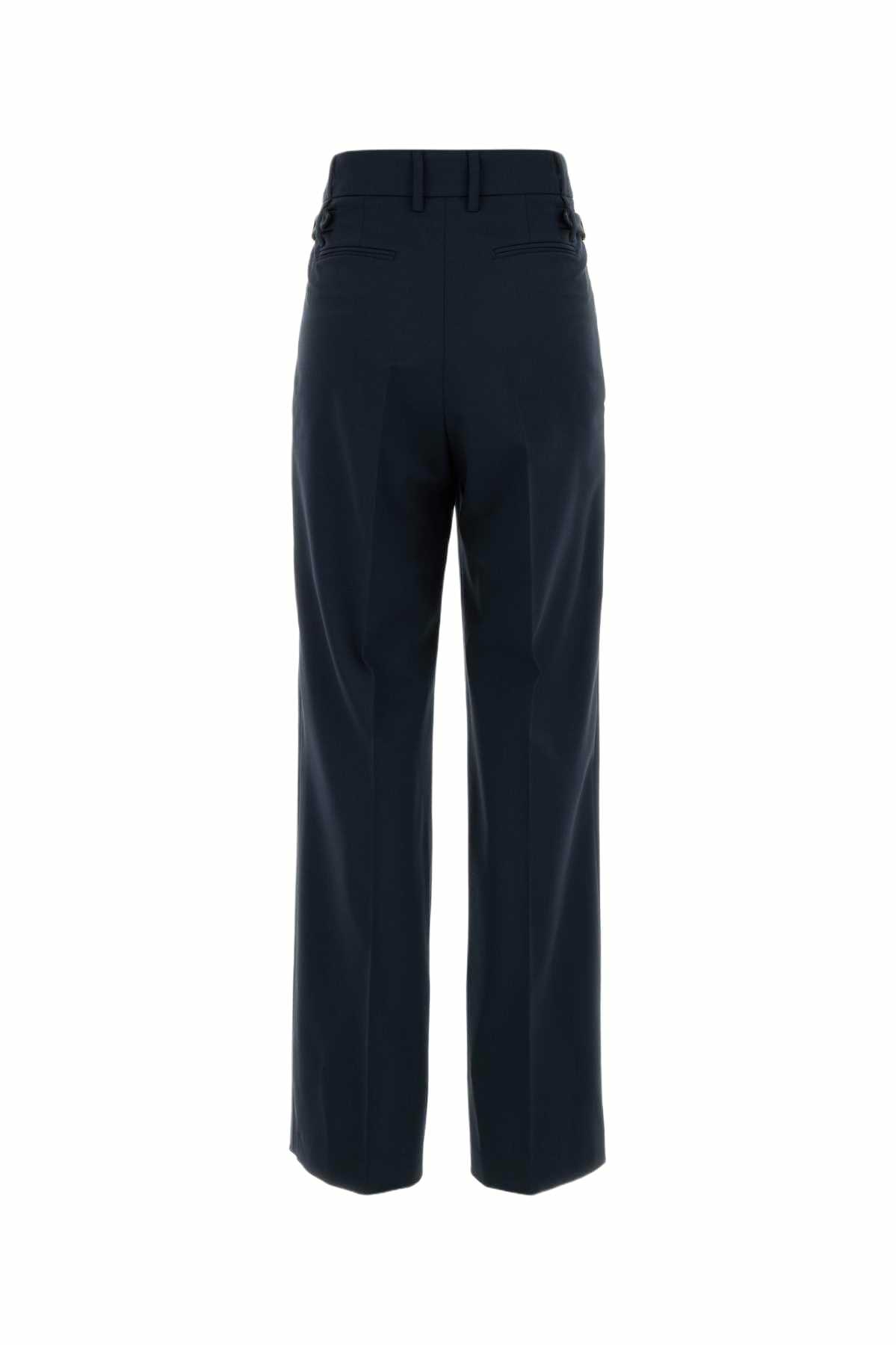 PT Torino Dark Blue Stretch Wool Isabel Pant