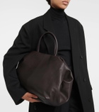 The Row Elio Bourse leather tote bag