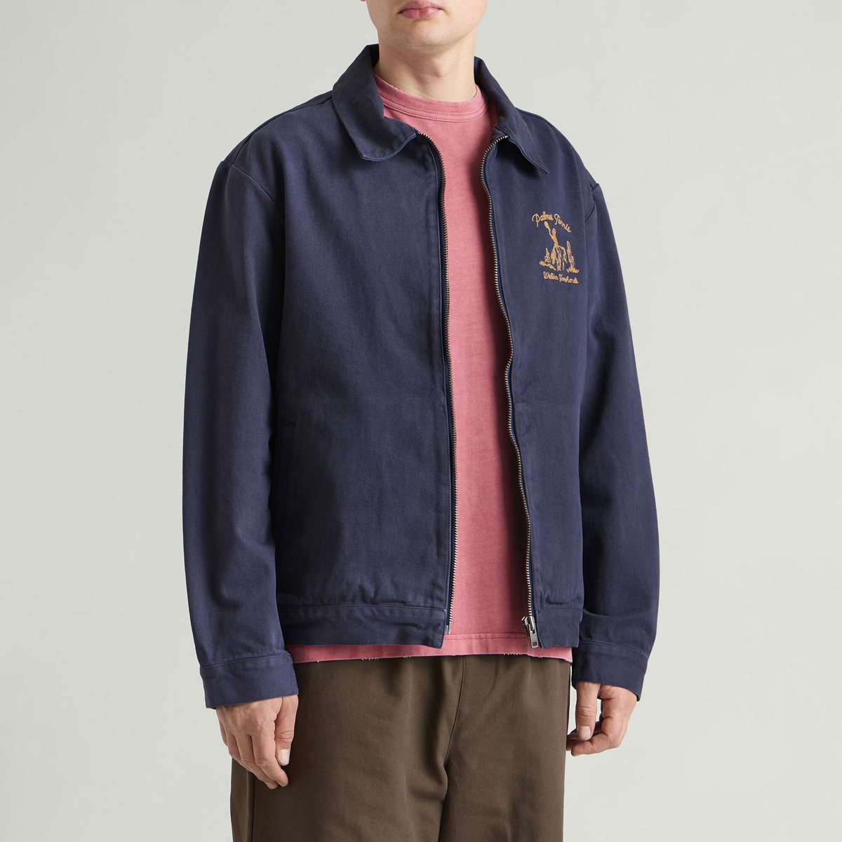 Palmes Men's Western Zip Jacket in Navy