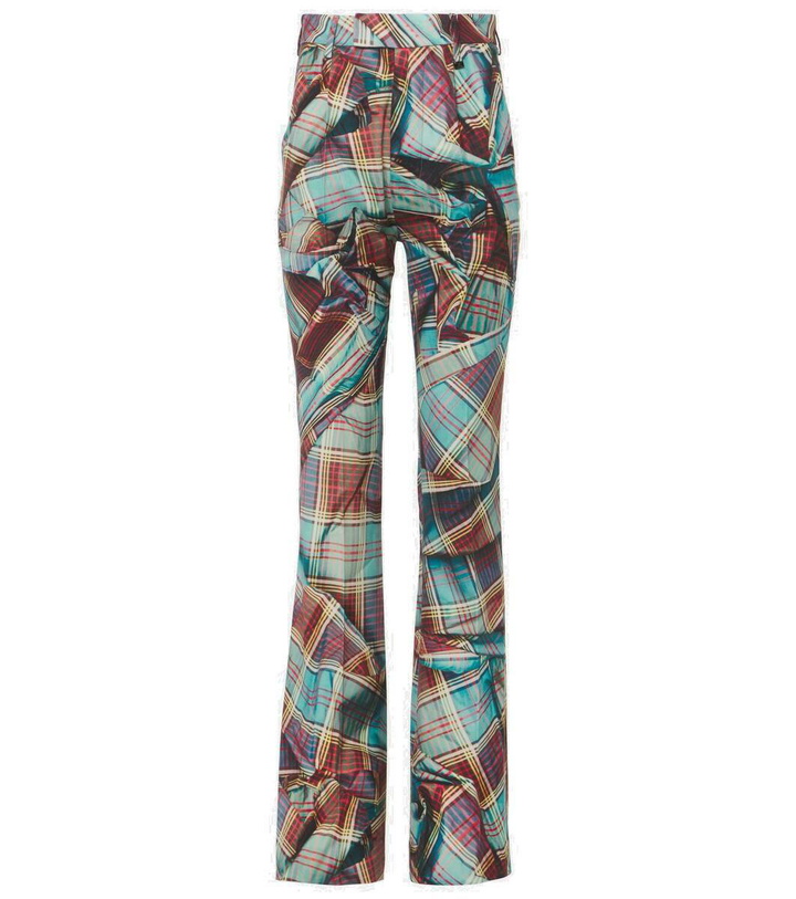 Photo: Vivienne Westwood W Ray tartan virgin wool flared pants