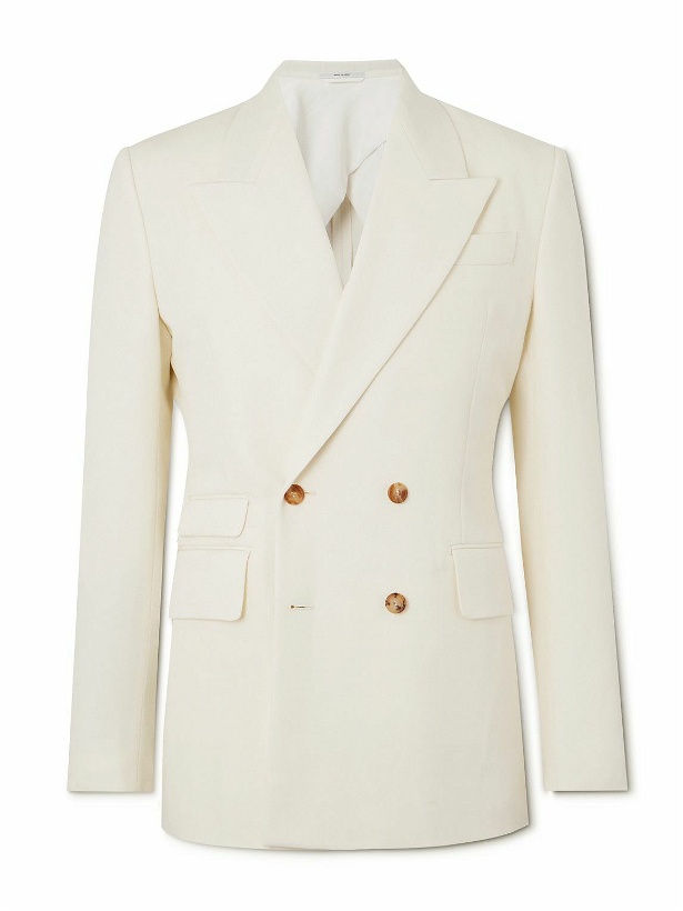 Photo: Gabriela Hearst - Narciso Double-Breasted Wool Blazer - Neutrals