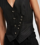 Isabel Marant Nicky pinstripe wool-blend vest
