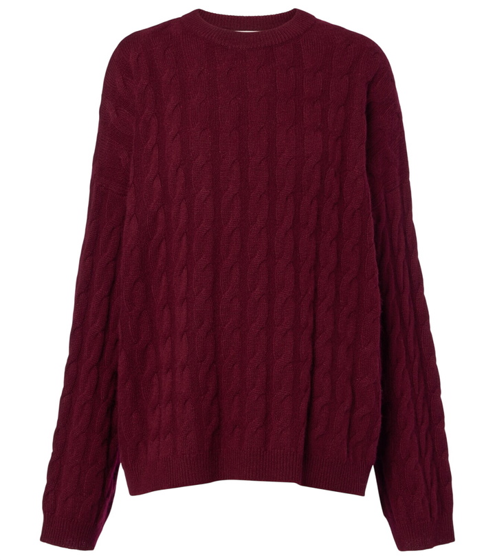 Photo: Lisa Yang Seymour cable-knit cashmere sweater
