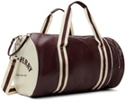Fred Perry Burgundy Barrel Duffle Bag