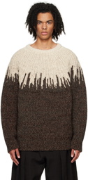 Bottega Veneta Brown Graphic Sweater