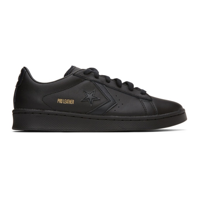 Photo: Converse Black Pro Leather OX Sneakers