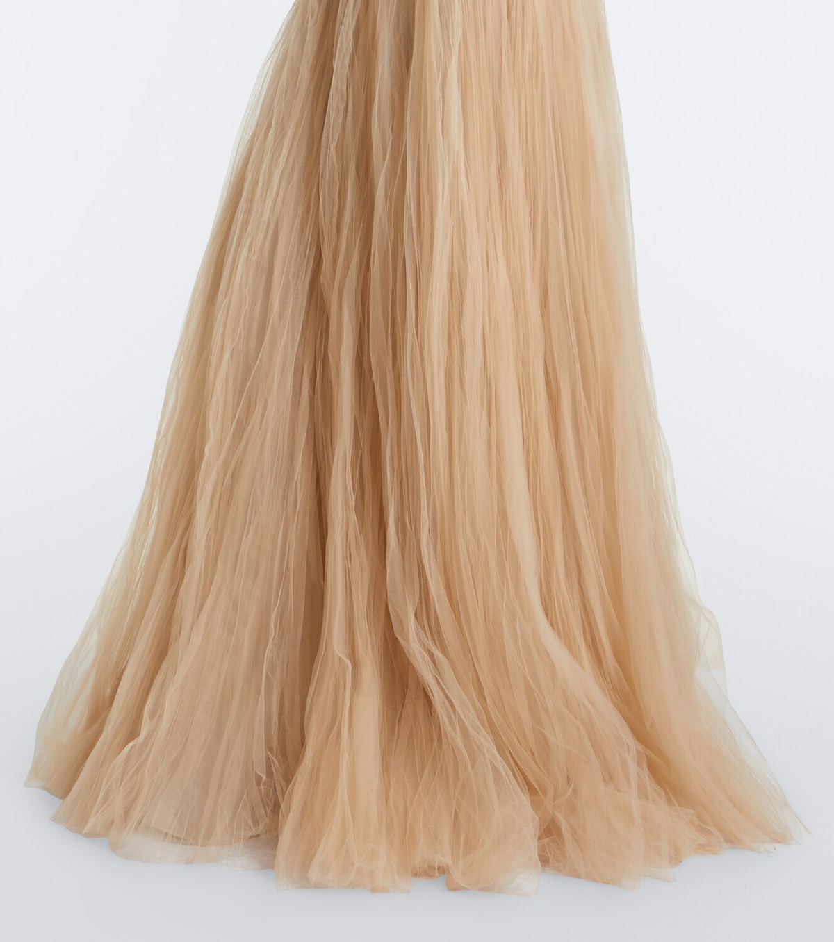 Marmar Halim Embroidered pleated tulle gown