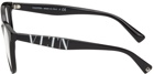 Valentino Garavani Black & White 'VTLN' Round Glasses