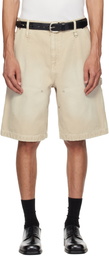 WOOYOUNGMI Beige Cotton Shorts