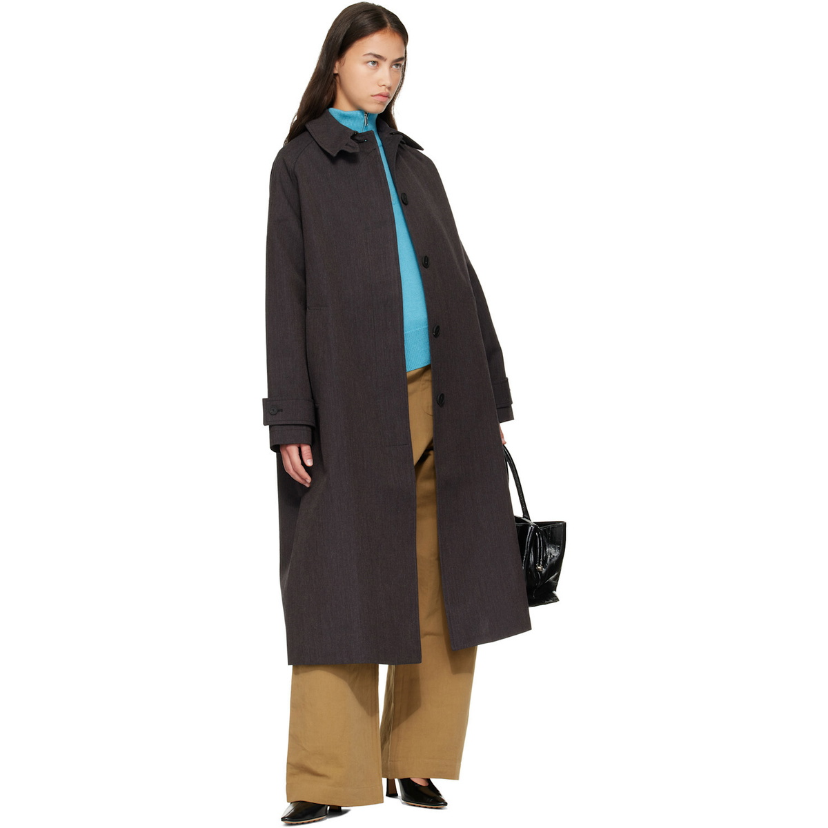 Studio Nicholson Brown Holin Trench Coat