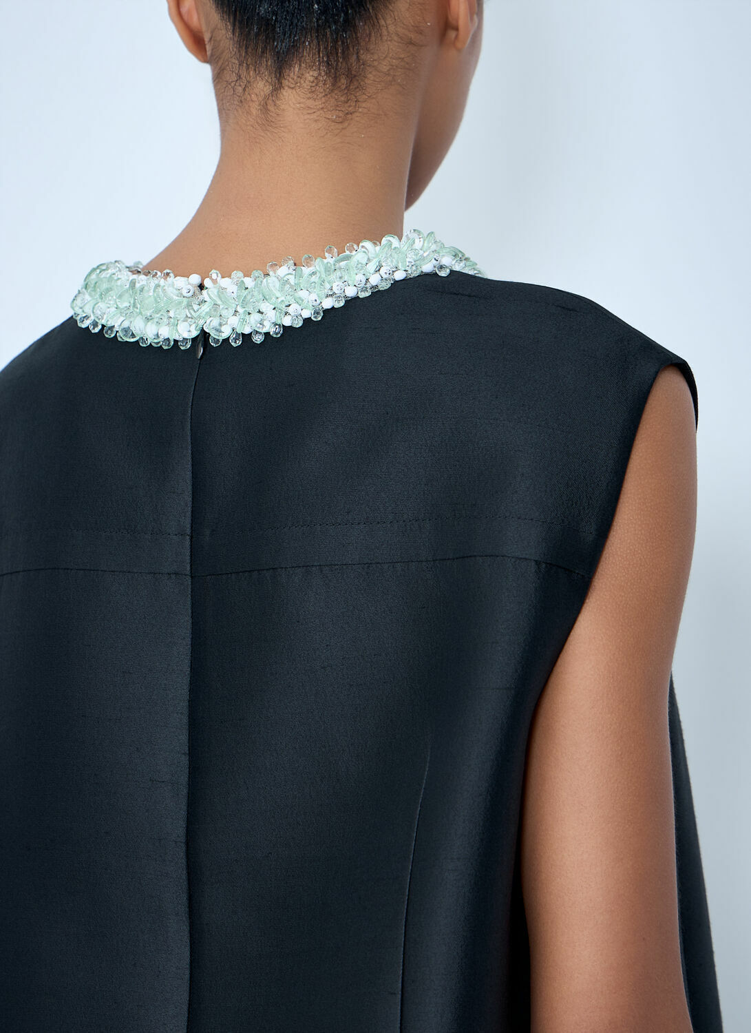 Prada Embellished Neckline Sleeveless Dress