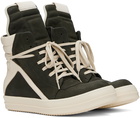 Rick Owens Green Porterville Geobasket Sneakers