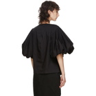 Edit Black Balloon Sleeve Top