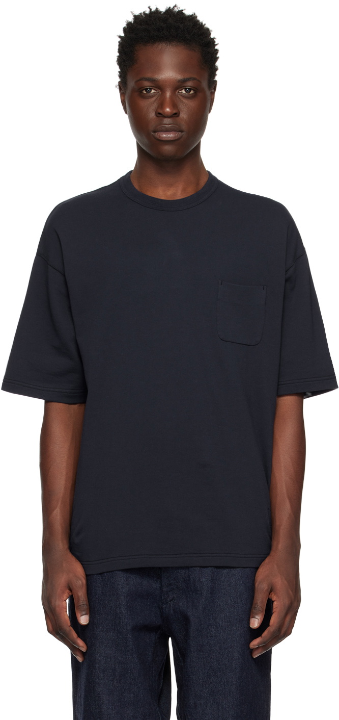 nanamica Navy Pocket T-Shirt Nanamica