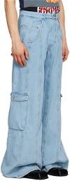EGONlab Blue Cargo Jeans
