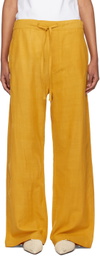 AIREI Yellow Khadi Lounge Pants