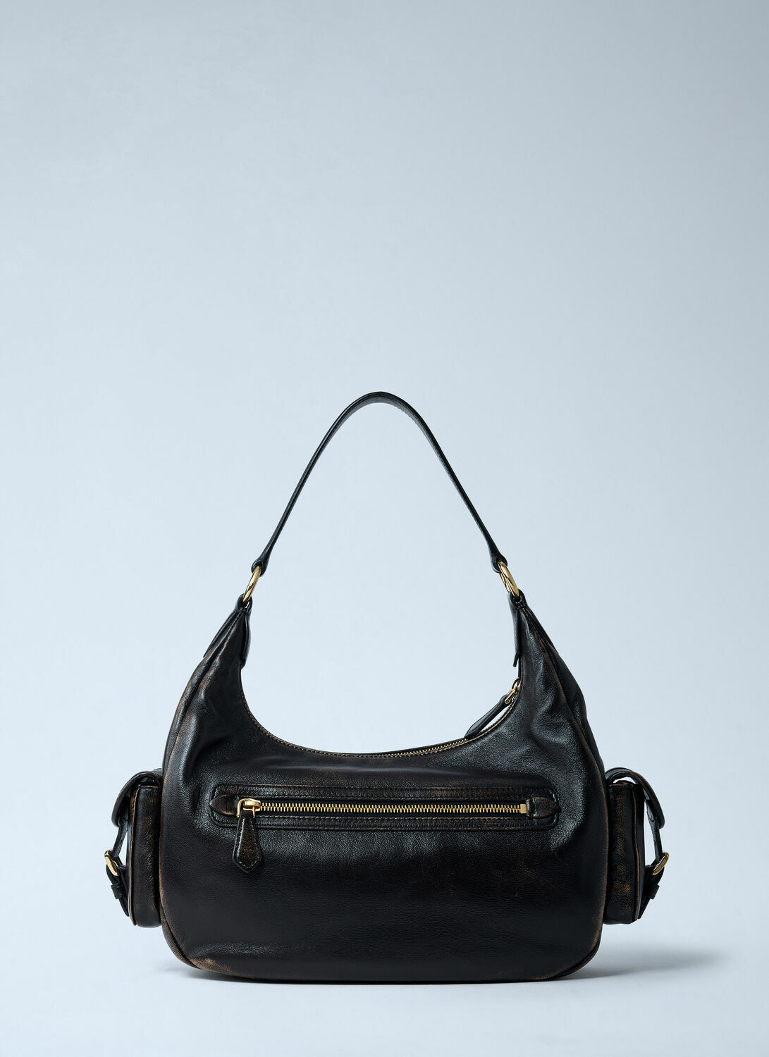 Miu Miu Pocket Leather Shoulder Bag Miu Miu