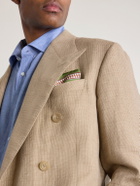 Ralph Lauren Purple label - Double-Breasted Linen, Cotton and Silk-Blend Suit Jacket - Neutrals
