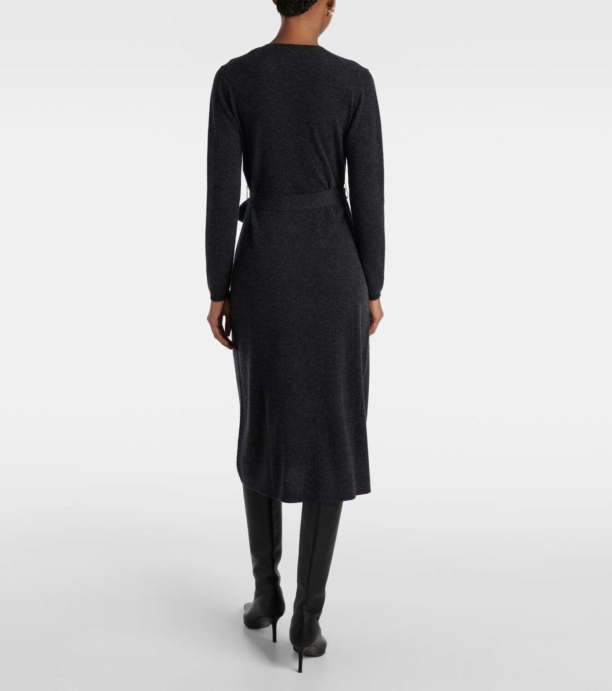 Jardin des Orangers Wool and cashmere wrap dress