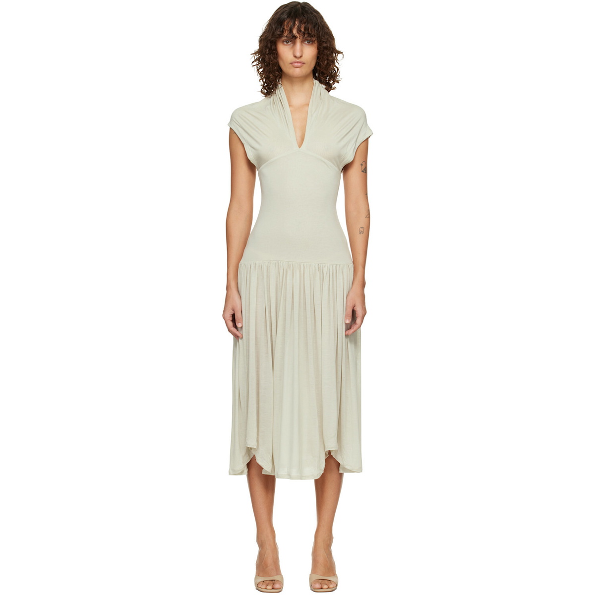 Belle Anna Beige Twyla Midi Dress