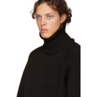 D by D Black Zip Hem Turtleneck