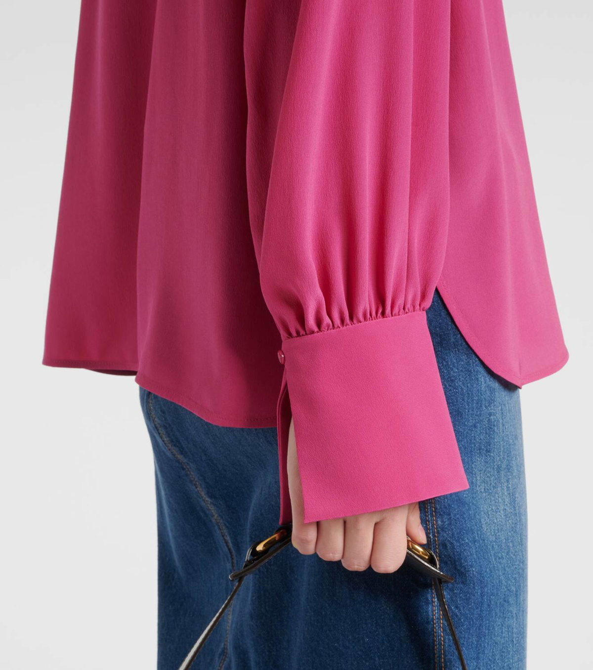 Chloé Tie-neck silk crêpe de chine blouse
