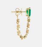 Anita Ko 18kt gold single earring with emerald and diamonds