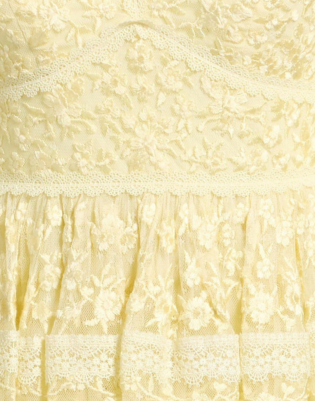 Needle & Thread Womens Mini dress Pastel in Yellow