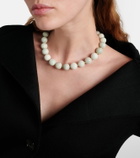 Jennifer Behr Louisa 18kt gold-plated embellished necklace