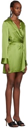Reformation Green Alaine Dress