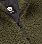 Aspesi - Wool-Blend Fleece Gilet - Army green