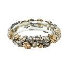 Ugo Cacciatori Gold and Silver Tiny Leaves Ring
