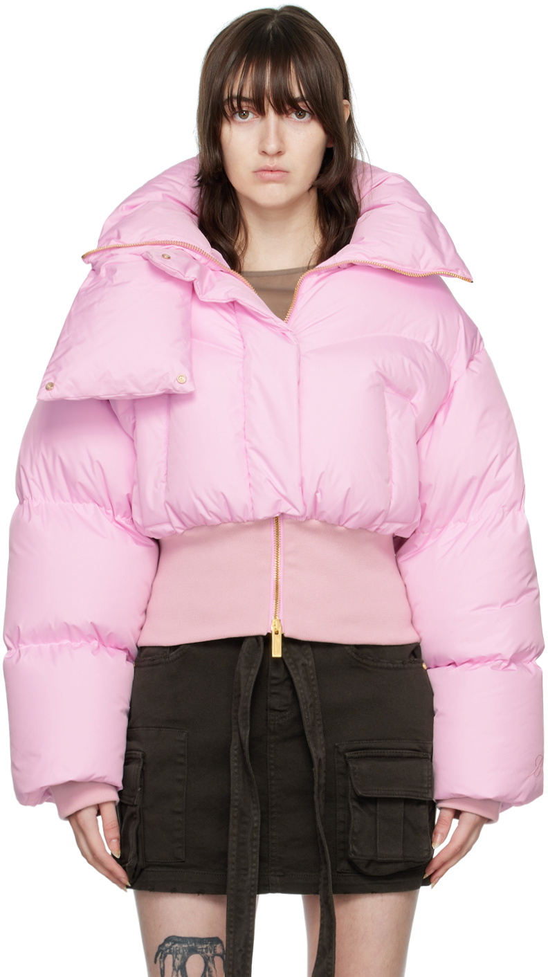 Blumarine Pink Down Padded Jacket Blumarine