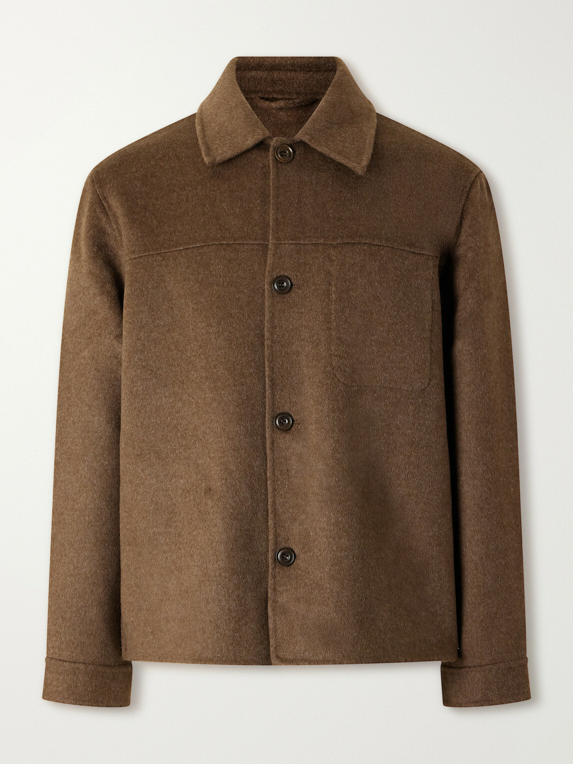Hartford - Dary Wool-Blend Felt Blouson Jacket - Brown